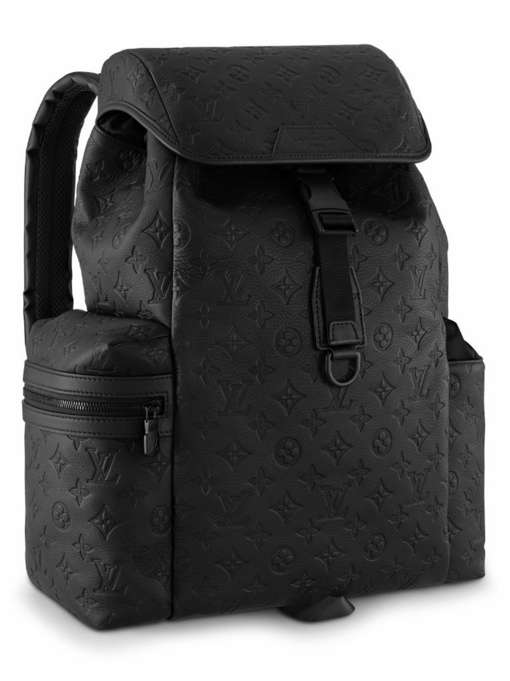 Louis Vuitton Black Embossed Monogram Backpack